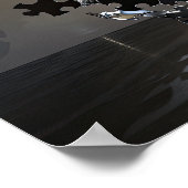 Chrome Puzzle Ascension: Abstracte moderne kunst Poster (Hoek)