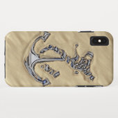Chrome Rope Anchor op het strand Case-Mate iPhone Case (Achterkant (horizontaal))