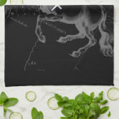 Chrome Sagittarius Zodiac Sign Hevelius circa 1690 Theedoek (Gevouwen)