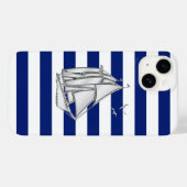 Chrome Sailboot Print op marineschepen Case-Mate iPhone Case (Achterkant (horizontaal))