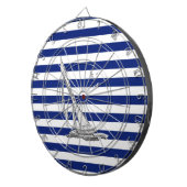 Chrome Sailing on Nautical Stripes Dartbord (Voorkant Rechts)
