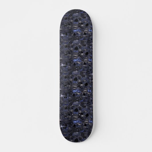 Chrome schedel en Botten Skateboard (Voorkant)