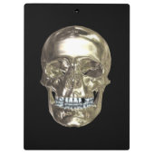 Chrome schedel klembord (Achterkant)