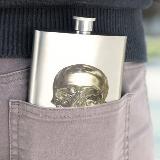 Chrome schedelkolf flacon (Voorbeeld)