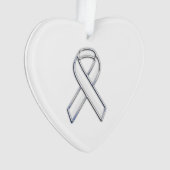 Chrome Silver Imprimé Ceinture White Ribbon Sensib (devant)