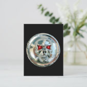 CHROME SKULL BRIEFKAART (Staand voorkant)