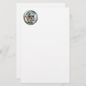 CHROME SKULL BRIEFPAPIER (Voorkant / Achterkant)