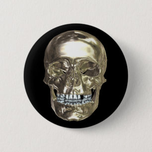Chrome Skull Button