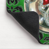 CHROME SKULL, Damask, Green Emerald Muismat (Hoek)