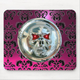 CHROME SKULL, Damask, Roze Amethyst Muismat
