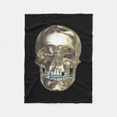 Chrome Skull Fleece Blanket (Voorkant)