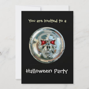 CHROME SKULL HALLOWEEN PARTIJ Ice Metallic Kaart