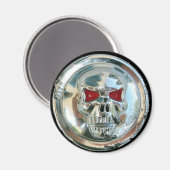 CHROME SKULL MAGNEET (Voorkant / Achterkant)