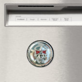 CHROME SKULL MAGNEET (Insitu (Vaatwasser))