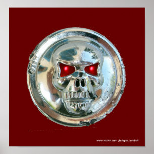 CHROME SKULL POSTER