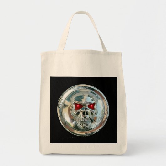 CHROME SKULL TOTE BAG (Voorkant)