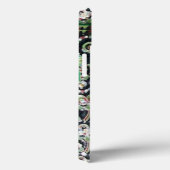 CHROME SKULL, ZWARTE GREEN RED JADE GEM STONES Case-Mate iPhone CASE (Achterkant / Rechts)