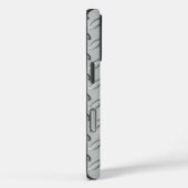 Chrome Steel Diamond Bord Case-Mate iPhone Case (Achterkant / Rechts)