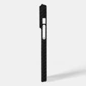 Chrome Style Black Ribbon Awareness Case-Mate iPhone Case (Achterkant / Links)