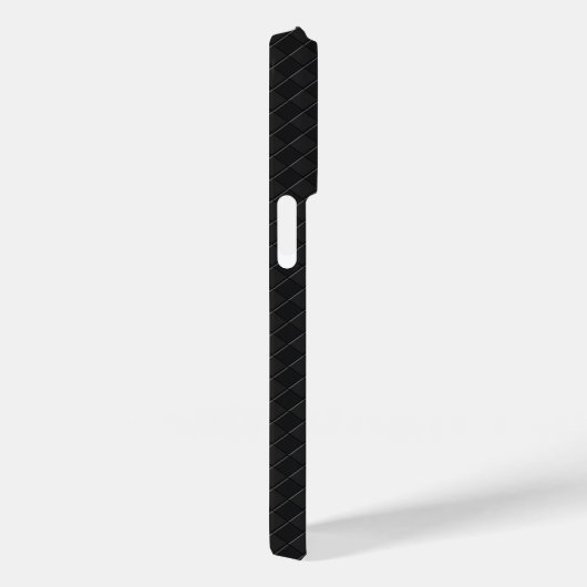 Chrome Style Black Ribbon Awareness Case-Mate iPhone Case (Achterkant / Rechts)