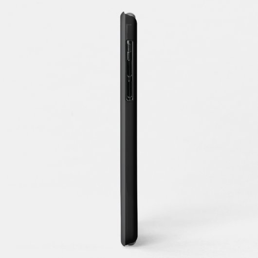 Chrome Style Black Ribbon Awareness Case-Mate iPhone Case (Achterkant/links)