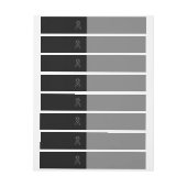 Chrome Style Black Ribbon Awareness on Black Adreslabel Wikkel (Vel)