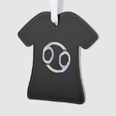 Chrome Style Cancer Symbole Zodiaque (devant)