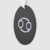 Chrome Style Cancer Symbole Zodiaque (devant)