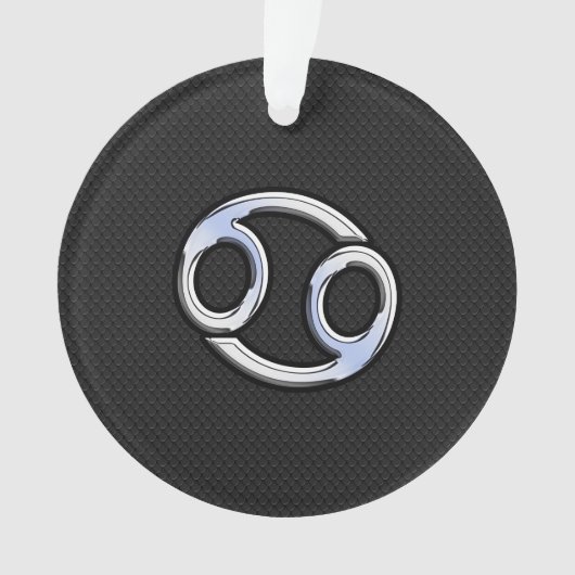 Chrome Style Cancer Symbole Zodiaque (devant)
