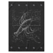 Chrome Style Cancer Zodiac Sign on Hevelius 1690 Tafelkleed (Voorkant)