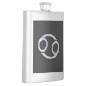 Chrome Style Cancer Zodiasymbool Heupfles (Rechts)