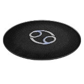 Chrome Style Cancer Zodiasymbool Snijplank (Hoek)