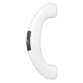 Chrome Style Capricorn-symbool op koolstofvezel Keramische Kastgreep (Zijkant)