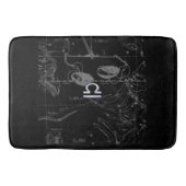 Chrome Style Libra Zodiac Sign on Hevelius Badmat (Voorkant)