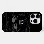 Chrome Style Libra Zodiac Sign on Hevelius Case-Mate iPhone Case (Achterkant (horizontaal))