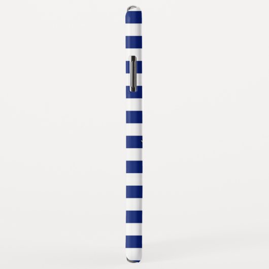 Chrome Style Pirate op Nautical Stripes Case-Mate iPhone Case (Achterkant/rechts)