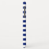 Chrome Style Pirate op Nautical Stripes Case-Mate iPhone Case (Achterkant/links)