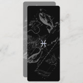 Chrome Style Pisces Zodiac Symbol op Hevelius (Voorkant / Achterkant)