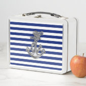 Chrome Style Rope Anchor op marinestapels (In situ)