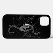 Chrome Style Scorpio Zodiac Sign on Hevelius Case-Mate iPhone Case (Achterkant (horizontaal))