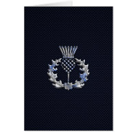 Chrome sur fibre de carbone Imprimer le chardon éc