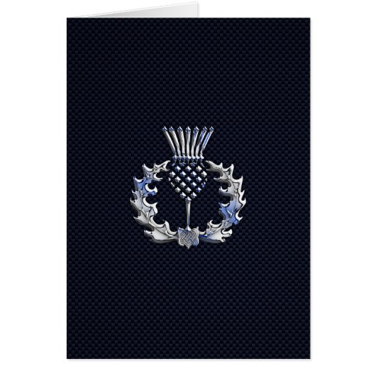 Chrome sur fibre de carbone Imprimer le chardon éc (Devant)