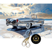 Chrome Vintage Car Art Decoupage Tissuepapier