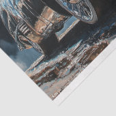 Chrome Vintage Car Decoupage Tissuepapier (Detail)