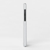 Chrome White Ribbon Awareness in Granular Stripes Case-Mate iPhone Case (Achterkant/links)