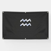 Chrome zoals Aquarius Zodiac in Snake Skin Spandoek (Horizontaal)