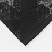 Chrome zoals Aquarius Zodiac Sign on Hevelius 1690 Fleece Deken (Hoek)