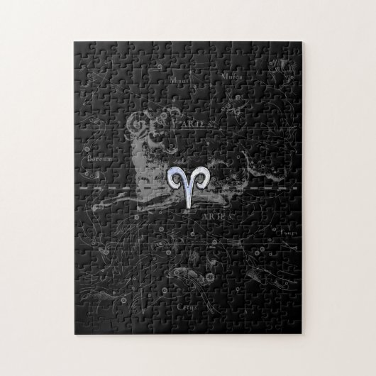 Chrome zoals Aries Zodiac Sign  Hevelius Legpuzzel (Verticaal)