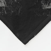 Chrome zoals Aries Zodiac Sign on Hevelius Fleece Deken (Hoek)