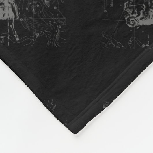 Chrome zoals Aries Zodiac Sign on Hevelius Fleece Deken (Hoek)